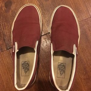 Burgundy vans